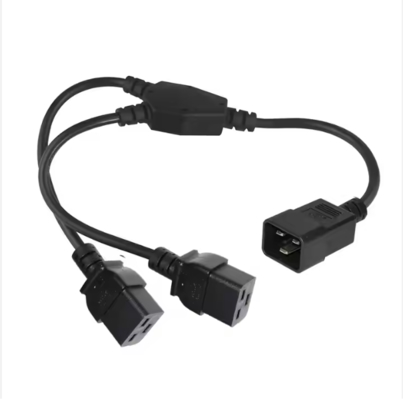 Cable divisor de alimentación C20 a doble C19, 250V 16A, cable de extensión IEC de alta resistencia para PDU, servidor, uso en centro de datos