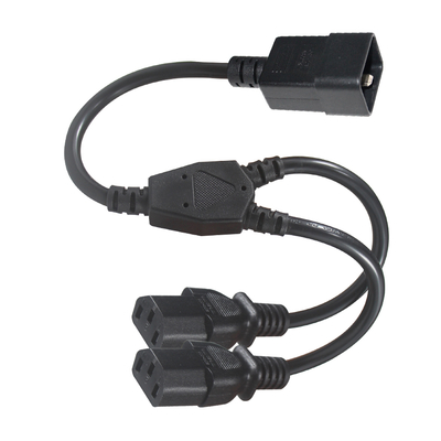 C20 a 2xC13 Y-Splitter Cord de energía 15A 250V Cobre puro