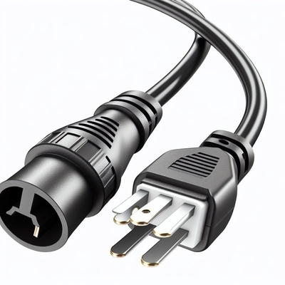 NEMA 5-15P a C5 Cordón de alimentación 18AWG SJT PVC negro