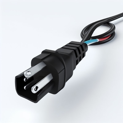 NEMA 5-15P a C5 Cordón de alimentación 18AWG SJT PVC negro