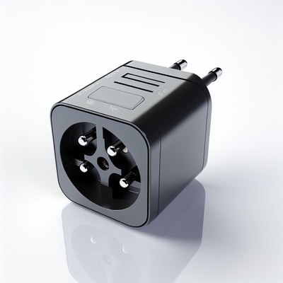 Adaptador de enchufe europeo de 3 vías, 250V 10A con 3 salidas de CA
