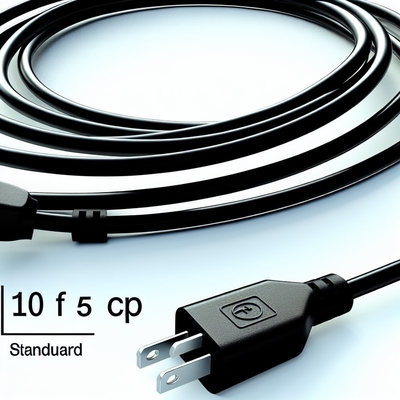 Cable de alimentación para portátil C5 de 10 pies para enchufes estándar de EE. UU.
