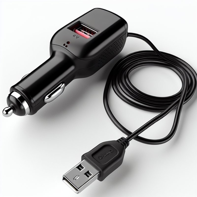Cable de adaptador de coche USB de 5V a 12V con enchufe para encendedor de cigarrillos