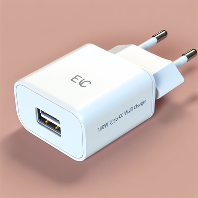 Cargador de pared USB-C de 100W para portátiles y dispositivos móviles (UE)