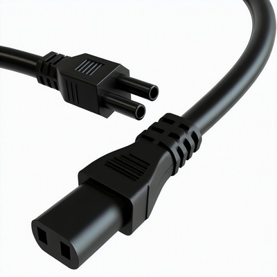 Cable de alimentación de IEC C5 a C14 1,8 m 16AWG Cable de ordenador negro