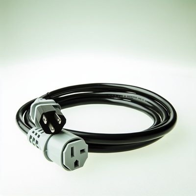 Cable de alimentación de CA NEMA 5-15 a IEC C15, 16AWG-18AWG para computadoras