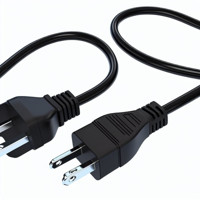 Cable de alimentación NEMA 5-15P a 5-15R, 1 pie, 2 pies, para fuente de alimentación de PC