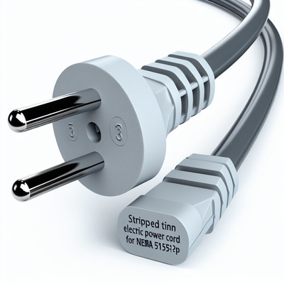 NEMA 5-15P Cordón de alimentación de CA de 3 pines para electrodomésticos