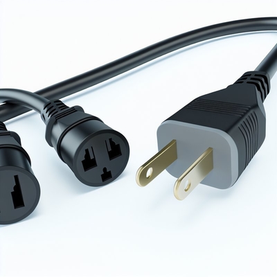 Cable de alimentación divisor en Y de enchufe AU de 3M a doble IEC hembra