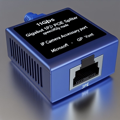 Adaptador de división PoE de 12 V Gigabit para cámaras IP IEEE 802.3af/at