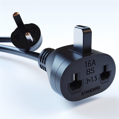 Reino Unido BS1363 Cordón de alimentación con conector C5 IEC 3A fusible 250V