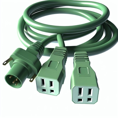 NEMA 5-15P a 5-15R Cordón de alimentación 3 tomas de corriente 1M US