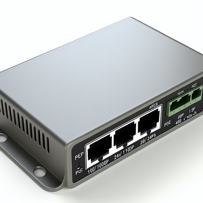 Inyector de POE pasivo de 12V 24V 48V para cámaras IP 10/100/1000Mbps