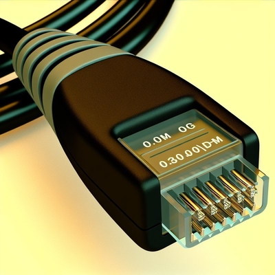 CAT 3 Cable telefónico RJ9 RJ11 RJ22 de 4 conductores en bobina plana de PVC