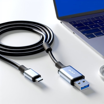 Cable retráctil USB Tipo C de carga rápida 28AWG 1P 24AWG 2C