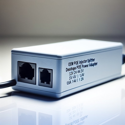 Inyector de 48V POE con 2 puertos Ethernet 10/100/1000Mbps