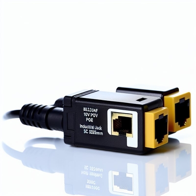 802.3af 12V POE Splitter con conector de corriente continua USB-C de 100 Mbps