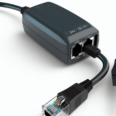 48V a 24V 12V 5V POE Splitter con conector RJ45 1Gbps