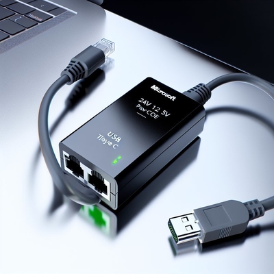 48V a 24V 12V 5V POE Splitter con conector RJ45 1Gbps