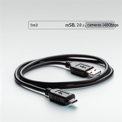 Mini USB 2.0 Cable de carga rápida de 1m Transferencia de datos para cámara MP3