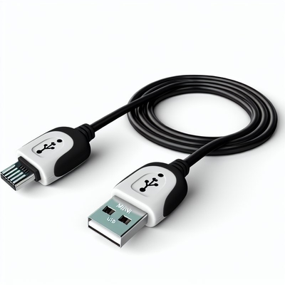 Mini USB 2.0 Cable de carga rápida de 1m Transferencia de datos para cámara MP3