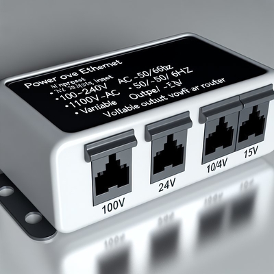 Divisor POE de 48V a 24V 12V 5V 10/100Mbps para Router WiFi