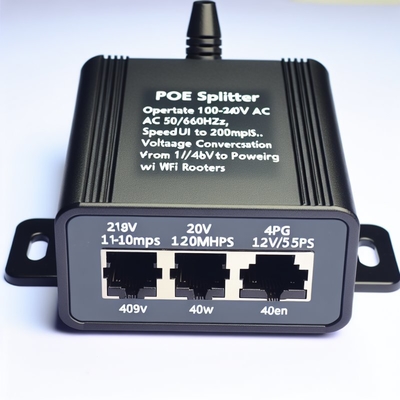 Divisor POE de 48V a 24V 12V 5V 10/100Mbps para Router WiFi