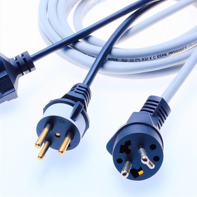 El cable de alimentación de EU Schuko 250V 16A H05VV-F 3G0.75mm2 Cables despojados