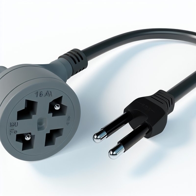El cable de alimentación de EU Schuko 250V 16A H05VV-F 3G0.75mm2 Cables despojados