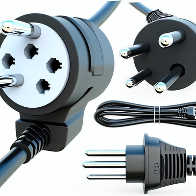 El cable de alimentación de EU Schuko 250V 16A H05VV-F 3G0.75mm2 Cables despojados