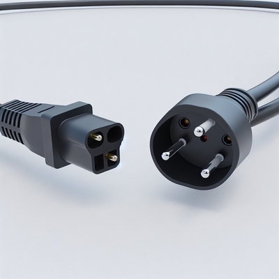 EU 3-Pin Schuko enchufe al cable de alimentación C13 0.75mm2 HO5VV-F