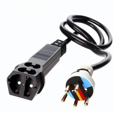 EU CEE7/7 Cordón de alimentación de 3 pines con cables despojados 220-240V