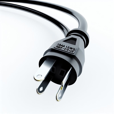 Cable de alimentación de 2 clavijas de EE. UU. de 18AWG NEMA 1-15P a C7
