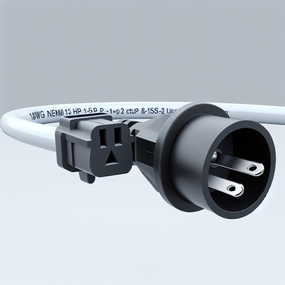 Cable de alimentación de 2 clavijas de EE. UU. de 18AWG NEMA 1-15P a C7