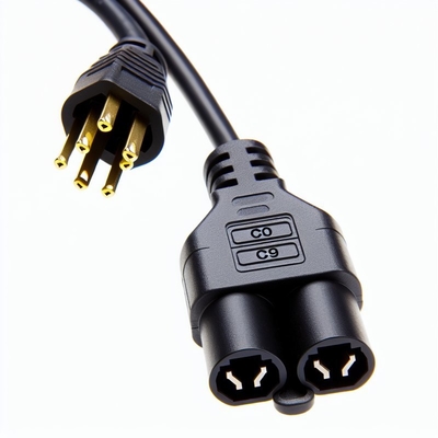 Cable divisor de alimentación con bloqueo C20 a C19 dual, 250V 10A