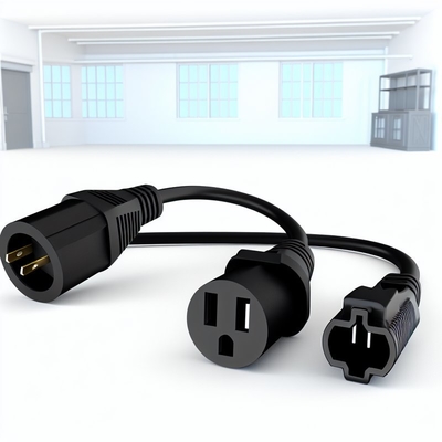 Cable divisor de alimentación con bloqueo C20 a C19 dual, 250V 10A