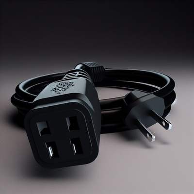 Cable de alimentación NEMA 5-15P a IEC C5 de 6 pies, 125 V, 10 A para portátiles