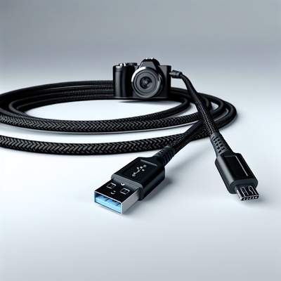 Cable USB 2.0 negro a Micro USB 1m 1.5m Carga de transferencia de datos