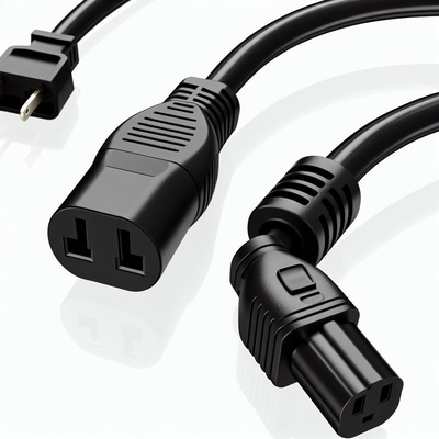 Cable de alimentación de CA C20 a C13 10A 250V Negro 1m