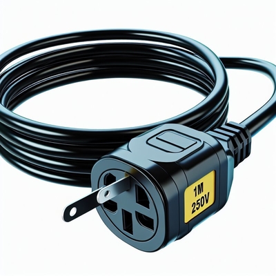 Cable de extensión de 3 clavijas del Reino Unido 1M 13A 250V CA