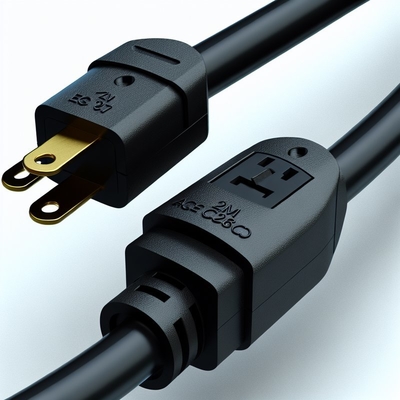 Cable de alimentación C7 a C8 de 0.8M, calibre 18AWG, cubierta de PVC, certificado ROHS
