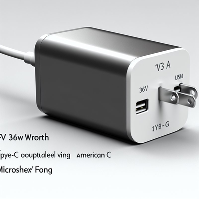 Adaptador de corriente tipo C de 12V 3A 36W USB-C con entrada global