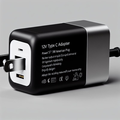 Adaptador de corriente tipo C de 12V 3A 36W USB-C con entrada global