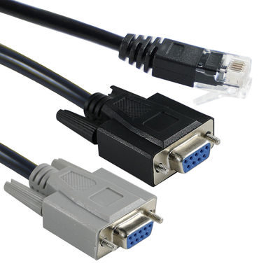 Cable de consola serial DB9 a RJ45 para gestión de routers y switches Cisco