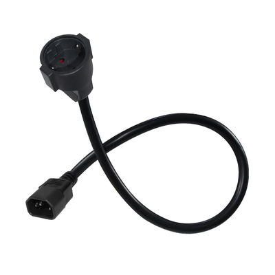 Cable de adaptador de alimentación femenino de IEC C14 a Schuko 10A 250V H05VV-F
