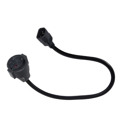 Cable de adaptador de alimentación femenino de IEC C14 a Schuko 10A 250V H05VV-F