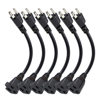 Cable de alimentación con pigtail de 3 clavijas 18AWG para electrodomésticos y herramientas