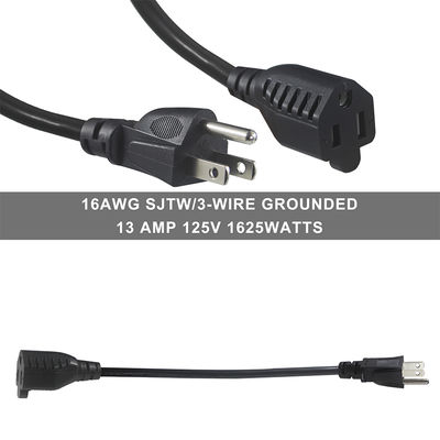 Cable de alimentación con pigtail de 3 clavijas 18AWG para electrodomésticos y herramientas
