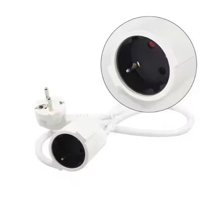 Cable de extensión de alimentación de 3 clavijas con conexión a tierra para computadoras y electrodomésticos