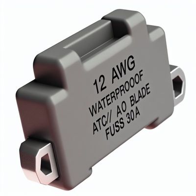 Portafusibles en línea impermeables de calibre 12 AWG para fusibles de cuchilla ATC/ATO de 30A